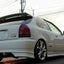 J Blood Honda Civic Type R (EK9) Zenki Rear Bumper Spoiler (Soft FRP) (Zenki and Kouki, EK 3 Door)