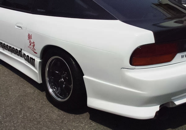 CHARGESPEED Nissan 180SX to S15 Conversion Rear Fenders (All Models 50mm Wider per Side)