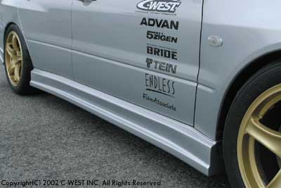C-WEST Mitsubishi Lancer Evolution VIII-IX (CT9A) Side Steps (PFRP)