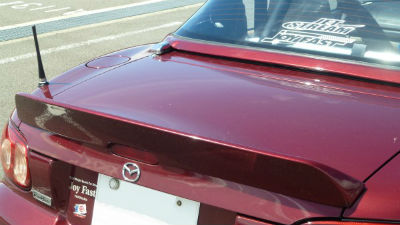 Jet Stream Mazda Roadster (NB1 / NB2) Duck Tail Spoiler T-1 (FRP, Black Gel Coat)