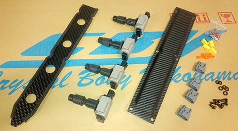 Crystal Body Yokohama Toyota Corolla Levin / Trueno (AE86) VQ Coil Kit Dry Carbon Cover (20V)
