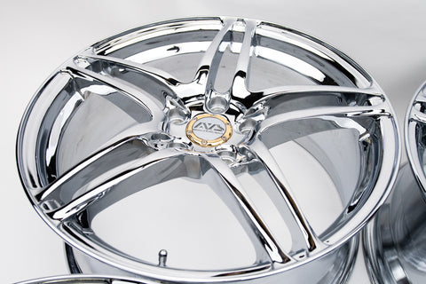 AVS Model 5 18" 8J +45 (5x114.3) *Triple Chrome Plated*