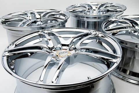 AVS Model 5 18" 9J +40, 8J +45 (5x114.3) *Triple Chrome Plated*