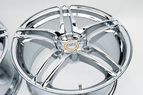 AVS Model 5 18" 9J +40, 8J +45 (5x114.3) *Triple Chrome Plated*