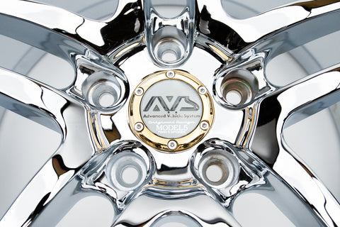 AVS Model 5 18" 9J +40, 8J +45 (5x114.3) *Triple Chrome Plated*