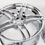 AVS Model 5 17" 9JJ +35, 8JJ +30 (5x114.3) *Triple Chrome Plated*