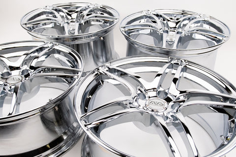 AVS Model 5 17" 9JJ +35, 8JJ +30 (5x114.3) *Triple Chrome Plated*