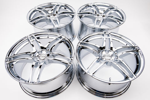 AVS Model 5 18" 10JJ +45, 9JJ +35 (5x114.3) *Triple Chrome Plated*