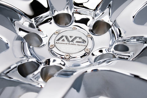 AVS Model 5 18" 10JJ +45, 9JJ +35 (5x114.3) *Triple Chrome Plated*