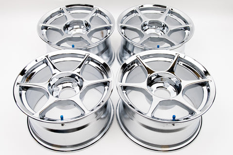 Buddy Club P1 15" 8J +12 (4x114.3) *Triple Chrome Plated*